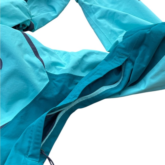 The North Face Jacket Womens Medium Teal Green Hyvent Full Zip Nylon Outer Shell - Picture 5 of 12